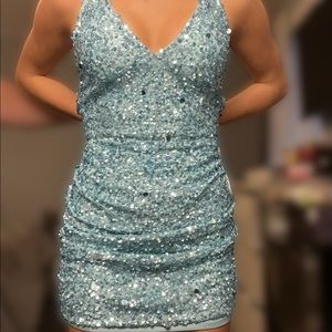 Scala short sequin dress
